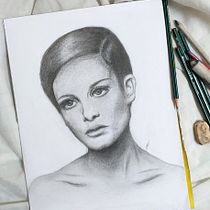 Mi Proyecto del curso: Retrato realista con lápiz de grafito. Desenho a lápis, Desenho de retrato, e Desenho realista projeto de Valeria Ramirez - 17.06.2020