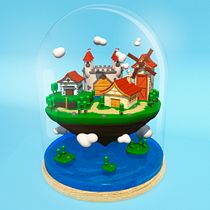 Meu projeto do curso: Criação de mundos 3D em miniatura com Procreate e Cinema 4D. 3D project by Rodrigo Freitas - 06.17.2020