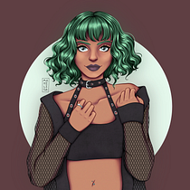 Meu projeto do curso: Retrato de personagens femininas com Procreate. Projekt z dziedziny Portret, Ilustracja c i frowa użytkownika Elisa Alves - 17.06.2020