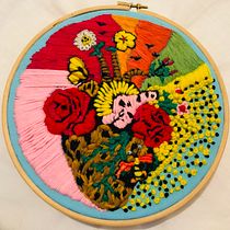Mi Proyecto del curso: corazón fuerte♥️. Un projet de Broderie de silvalefer - 28.06.2020