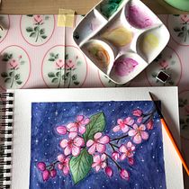 Proyecto final de Creación de paletas de color con acuarela. Creativit, Drawing, Artistic Drawing, Traditional illustration, Botanical Illustration, Watercolor Painting, and Sketchbook project by Venezia Re - 06.17.2020