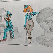Meu projeto do curso: Fábrica de personagens ilustrados. Drawing, Pencil Drawing, and Artistic Drawing project by Plena Krause - 06.18.2020