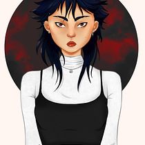 Meu projeto do curso: Retrato de personagens femininas com Procreate. Projekt z dziedziny  R i sunek użytkownika micaele_magalhaes6 - 18.06.2020
