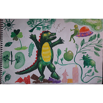 Mi Proyecto del curso: Técnicas de ilustración para desbloquear tu creatividad. Traditional illustration project by Karla Perez Riffo - 06.18.2020