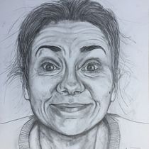 My project in Realistic Portrait with Graphite Pencil course. Desenho artístico projeto de Nathalie Titterton - 18.06.2020