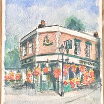 My project in Architectural Sketching with Watercolor and Ink course. Pintura em aquarela projeto de chris_pasche - 19.06.2020