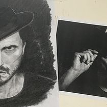 My project in Realistic Portrait with Graphite Pencil course. Desenho projeto de Kerin Freeman - 06.07.2020