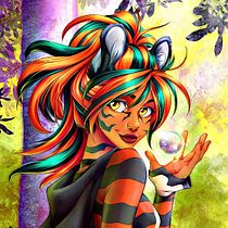My project in Female Character Portraits in Procreate course. Un proyecto de Ilustración tradicional de Laura Ann Boyll - 26.06.2020