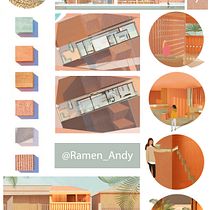 My Design Project. Un projet de Illustration architecturale, Architecture numérique, Illustration traditionnelle , et Architecture d'intérieur de Adelaide C.C. Angela Cowan - 18.06.2020