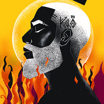 Xangô | Projeto do Curso de Ilustração Flat. Graphic Design, and Traditional illustration project by Flávio Salzer - 06.20.2020
