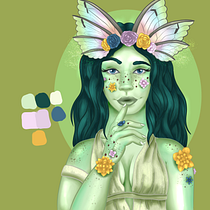 My project in Female Character Portraits in Procreate course. Projekt z dziedziny Ilustracja c i frowa użytkownika rainingsunshine20 - 22.06.2020