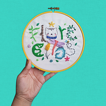 Mi Proyecto del curso: Introducción al bordado en relieve. Projekt z dziedziny  Haft, Projektowanie t i pografii użytkownika Kiki Amaria - 22.06.2020