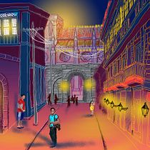 My project in Architectural Illustration: Capture a City’s Personality course. Un progetto di Illustrazione architettonica di paolauy_designs - 22.06.2020