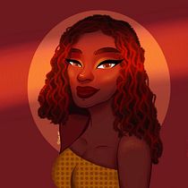 Meu projeto do curso: Retrato de personagens femininas com Procreate. Projekt z dziedziny R, sunek c i frow użytkownika Kauê Alves - 22.06.2020