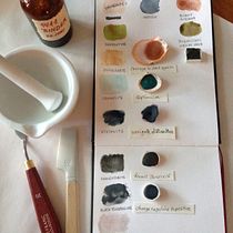 Crystal Pigments in Elaboration of Artisanal Watercolours course. Watercolor Painting project by Tammy Sue Steffens - 06.21.2020