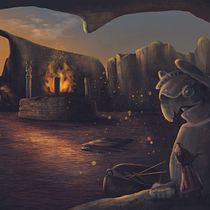 My project (Sunset of Gulf). Concept Art project by Hadis Khoshbin - 06.22.2020