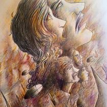 Mi Proyecto del curso: Retrato creativo en claroscuro con lápiz. Un projet de Art conceptuel de Israel Zúñiga Palacios - 22.06.2020