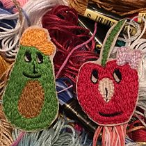 Mi Proyecto del curso: Dandycado y Cherry Lady. Un projet de Broderie de Carolina Isabel - 22.06.2020