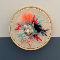 Meu projeto do curso: Bordado e personalização de acessórios. Embroider project by Déborah Brito - 06.23.2020