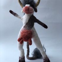 Mouse, Unicorn & Cow Characters. To, Art, Design de personagens, Artesanato, e Design de brinquedos projeto de Dana Anusca - 23.06.2020