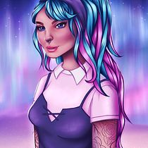 My project in Female Character Portraits in Procreate course. Digital Illustration project by Tessonja Odette - 06.23.2020