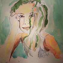 Mi Proyecto del curso: Cuaderno de retratos en acuarela. Painting, Watercolor Painting, Portrait Drawing, and Sketchbook project by safdieruth - 06.21.2020
