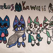 gatos kawaii. Drawing, and Pencil Drawing project by giuli_garcia - 06.24.2020