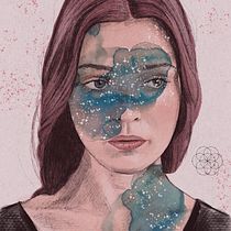Meu projeto do curso: Retrato Ilustrado com Procreate. Traditional illustration, and Digital Illustration project by Maria D. V. Mota - 06.23.2020