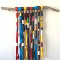 Meu projeto do curso: Macramê: técnica Fiber Emballage. Un projet de Macramé de Patricia Laubino Borba Rodegher - 23.06.2020