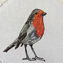 Mi Proyecto del curso: Pintar con hilo. A volar Petirrojo!!!. Embroider project by Pilar Juncos - 08.03.2020