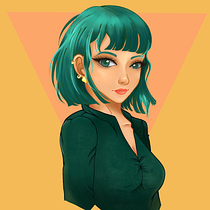 My project in Female Character Portraits in Procreate course. Traditional illustration project by Persephone - 06.25.2020