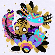 Mi Proyecto del curso: Ilustración flat con Photoshop. Traditional illustration project by marianapulido.art - 06.25.2020