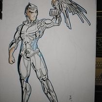  anatomía de un superhéroe: Rayo de plata silver hawk. Un progetto di Arte concettuale di Aurelius Khal Odison Bernstein - 10.07.2020
