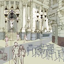 Mi Proyecto del curso: Ilustración arquitectónica: capta la personalidad de una ciudad. Architectural Illustration project by Alicia Randazzo - 06.25.2020