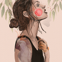 Mi Proyecto del curso: Retrato ilustrado con Procreate. Fine Arts, Artistic Drawing, Digital Drawing, and Traditional illustration project by brian08qf - 06.27.2020