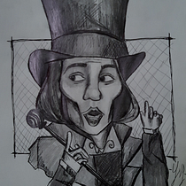 Mi Proyecto del curso: Retrato en caricatura con grafito. Desenho de retrato projeto de yesymarlanz - 25.06.2020