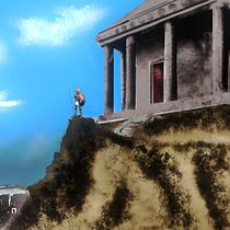 Representación de una acrópolis griega antigua. Un projet de Art conceptuel de Hugo Alejo Exequiel Servin - 04.10.2020