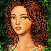 Monica Rosu- project in Digital Fantasy Portraits with Photoshop course. 3D Character Design, Character Design, Children's Illustration, Digital Illustration, and Digital Painting project by Rosu Monica - 06.28.2020