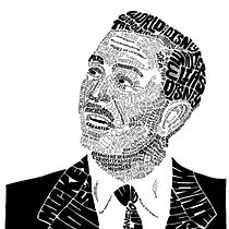 My project in Hand-Drawn Typographic Portrait course. Ink Illustration, T, and pograph project by Tami Mize - 06.26.2020