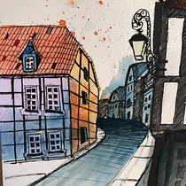 My project in Architectural Sketching with Watercolor and Ink course. Pintura em aquarela projeto de Gustavo Bortolotto - 26.06.2020