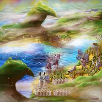 My new planet with hooked mountains (version 1). Comic project by Chris Graham - 06.26.2020