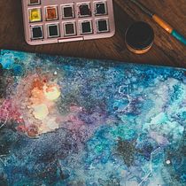 Mi galaxia! :). Un progetto di Illustrazione tradizionale e Pittura ad acquerello di Daniela López - 26.06.2020