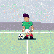 Mi proyecto: Jugador de Fútbol en pixel art!. Un projet de Pixel art de Julio Cesar Betancourt Lopez - 27.06.2020