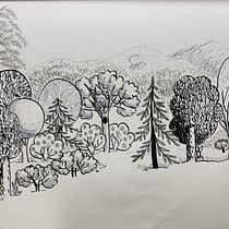My project in Drawing for Beginners Level -1 course. Drawing project by Anna Perekhodko - 06.27.2020