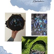 Mi Proyecto del curso: Bordado y personalización de accesorios . Embroider project by Alexandra Roman Fernandez - 06.27.2020