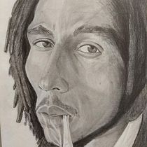 Mi Proyecto del curso: Retrato realista con lápiz de grafito Bob Marley. Desenho realista projeto de Franco Angelani - 27.06.2020