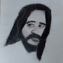 Mi Proyecto del curso: Retrato realista con lápiz de grafito. Esboçado projeto de camiloromeroparada24 - 27.06.2020