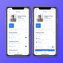 Mi Proyecto del curso: Diseño de una aplicación móvil. UX / UI projeto de Carlos Ramirez - 28.06.2020