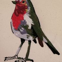Mi Proyecto del curso: Pintar con hilo: técnicas de ilustración textil. Painting project by Ceci - 06.28.2020