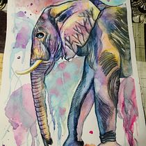 Mi Proyecto del curso: Técnicas experimentales de acuarela para principiantes . Traditional illustration, and Watercolor Painting project by Jessika Peredo Mayorga - 07.03.2020